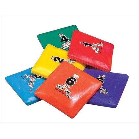 SPORTIME Sportime 026663 Indestructible Bean Bag Squares; Set Of 6 26663